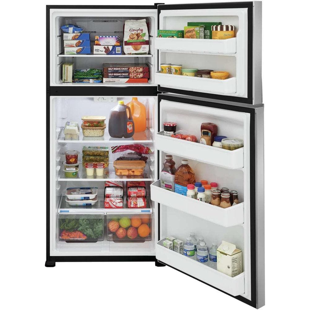 Frigidaire 30in 20cu ft Top Freezer Fridge Stainless Steel