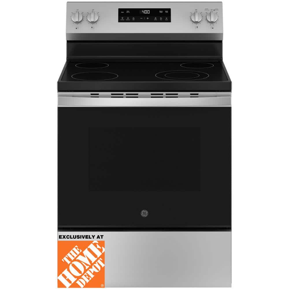 GE 30" 4-Burner Electric Range, SS