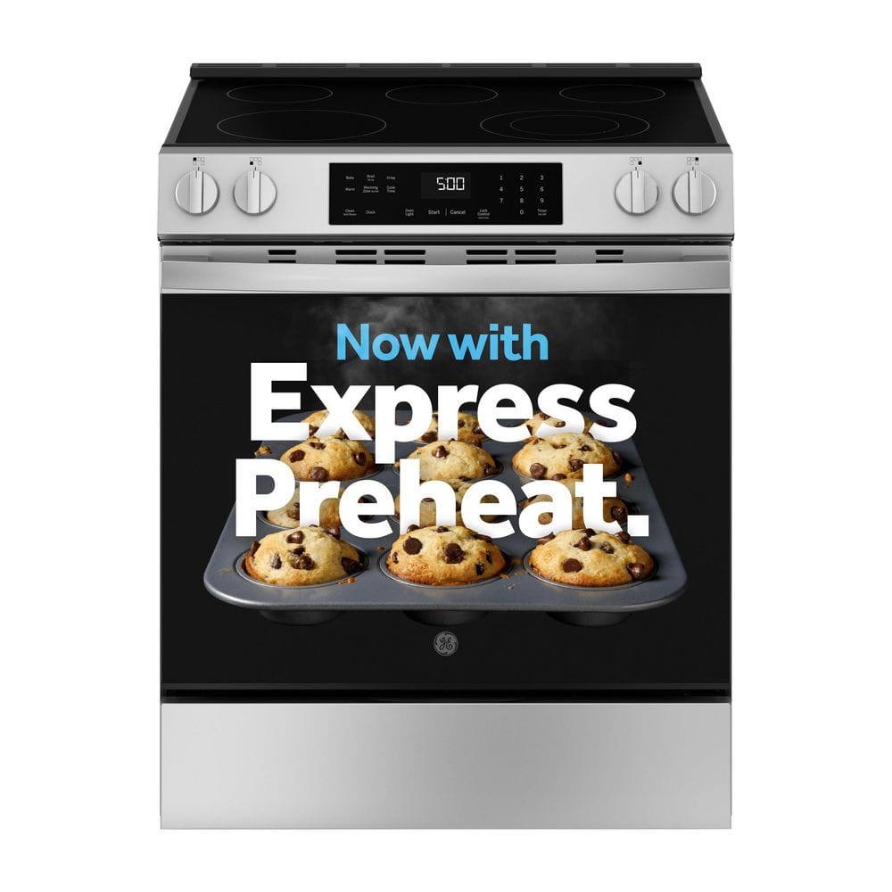 GE 30 in. 5-Burner Electric Slide-In Range