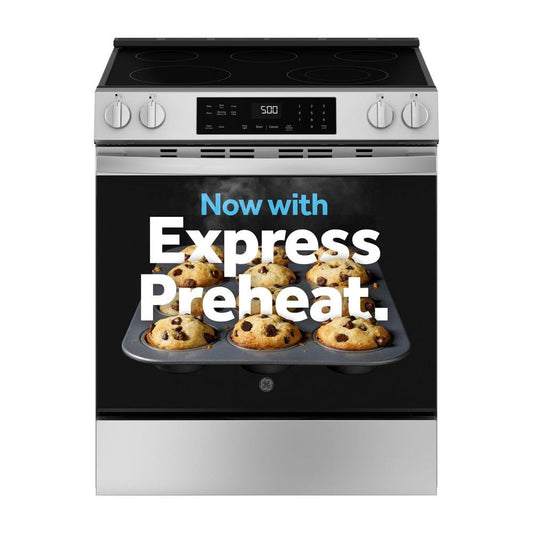 GE 30 in. 5-Burner Electric Slide-In Range