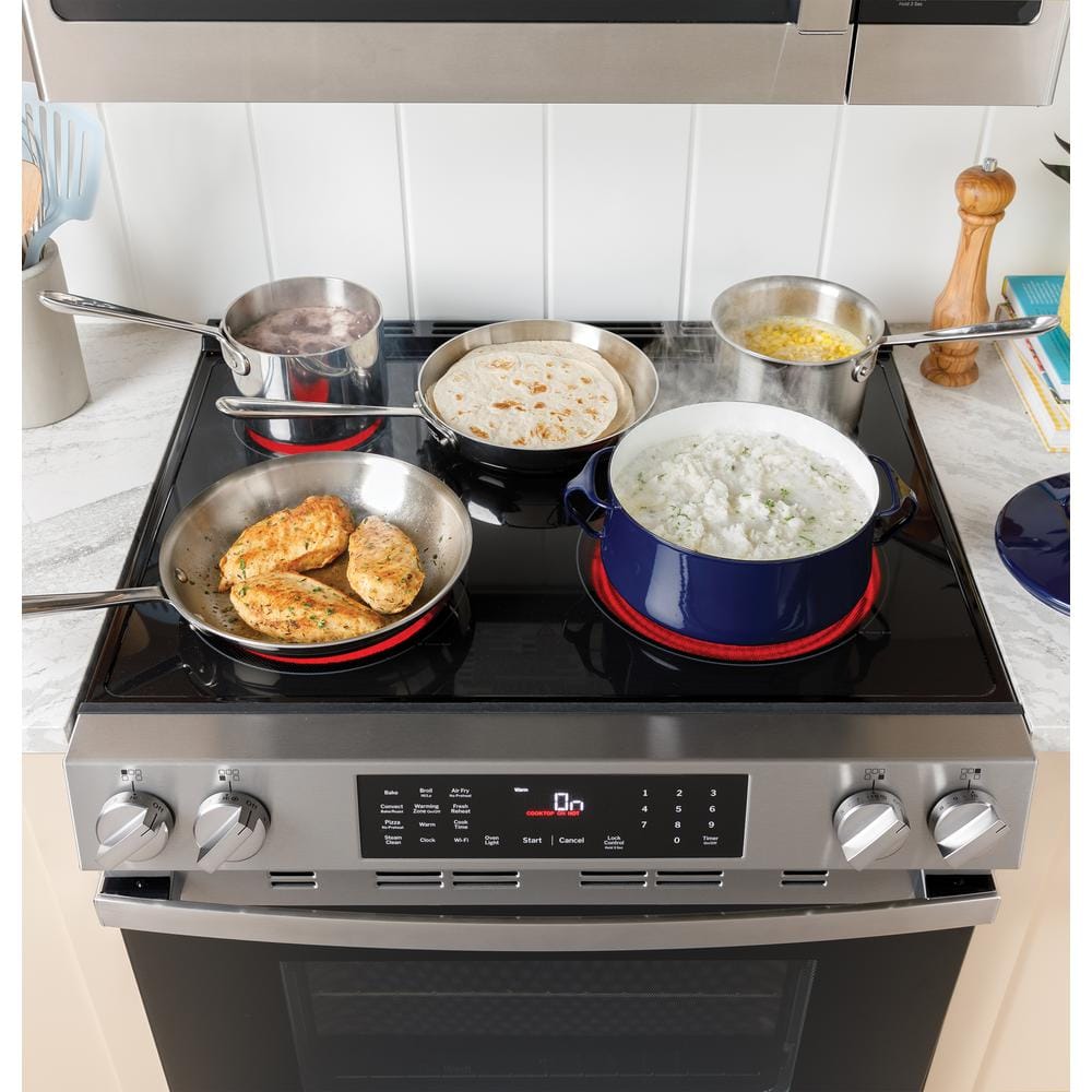 GE 30 in. 5-Burner Electric Slide-In Range
