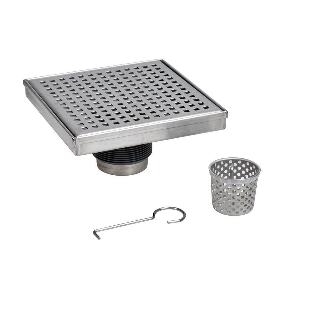 Designline 4x4 in Stainless Shower Drain