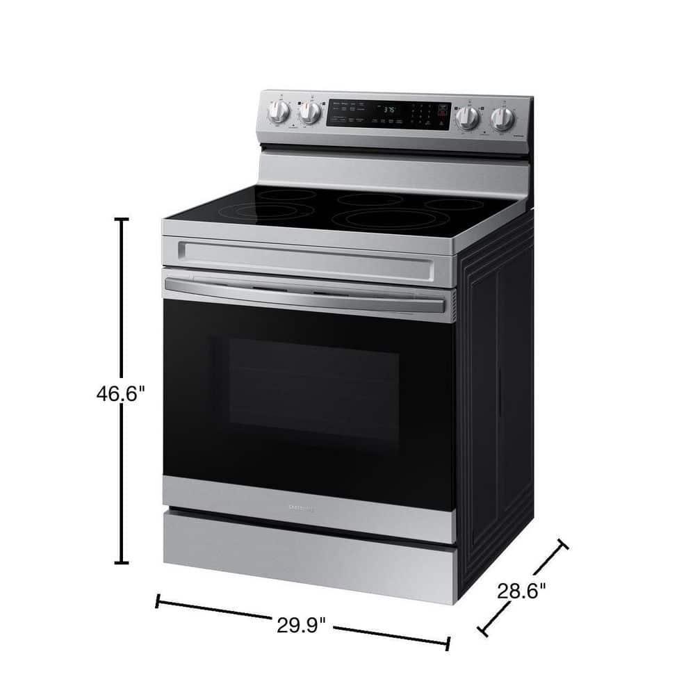 Samsung - 6.3 cu.ft. 5-Burner Electric Range