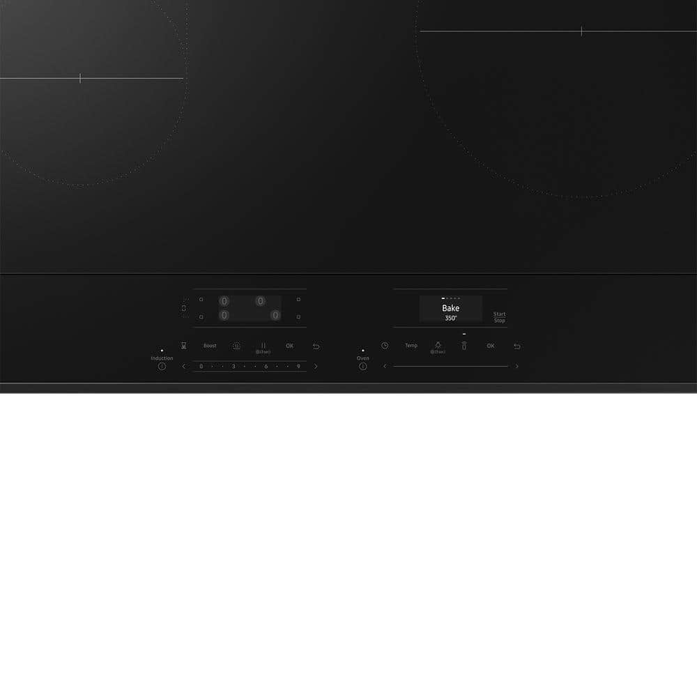 Bespoke 30 in. 6.3 cu.ft. 4 Burner Element Smart Slide-In Induction Range w/ AirFry in Stainless Steel