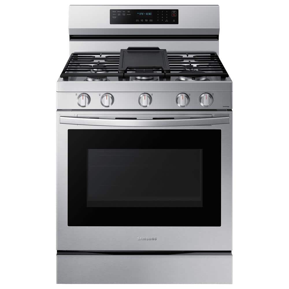 6 cu. ft. Smart Wi-Fi Enabled Convection Gas Range with No Preheat AirFry in Stainless Steel