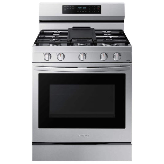 6 cu. ft. Smart Wi-Fi Enabled Convection Gas Range with No Preheat AirFry in Stainless Steel