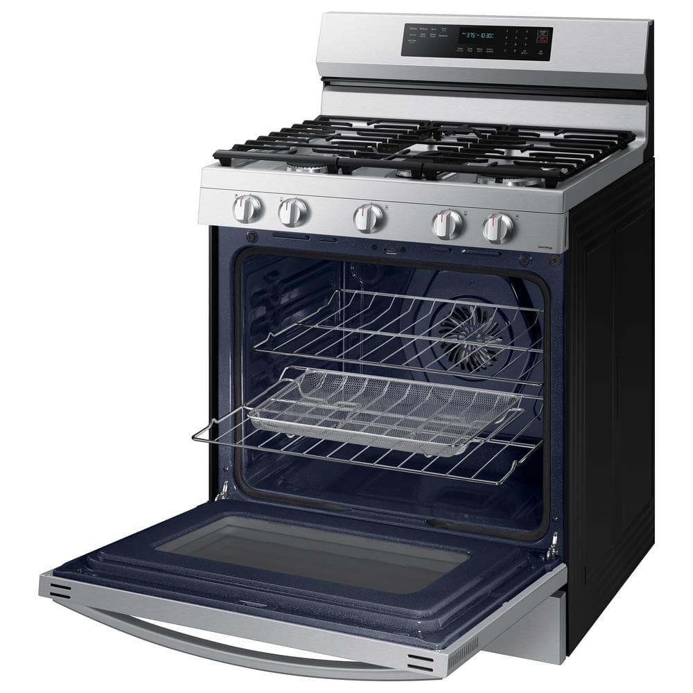 6 cu. ft. Smart Wi-Fi Enabled Convection Gas Range with No Preheat AirFry in Stainless Steel