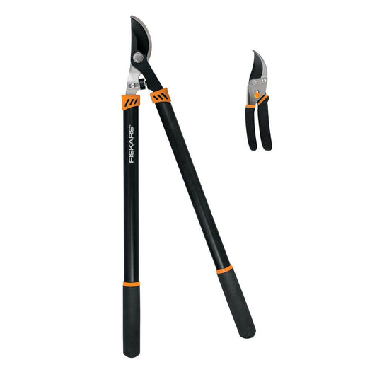 2-Piece Lopper and Hand Pruner Garden Tool Set