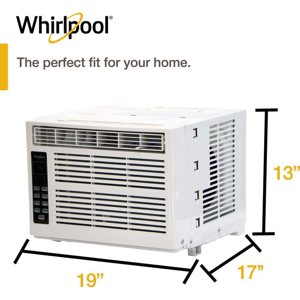 8,000 BTU Window AC, Cools 350 Sq. Ft., White