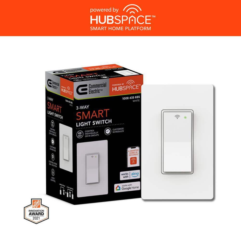 3-Way Smart Light Switch, Wi-Fi/Bluetooth