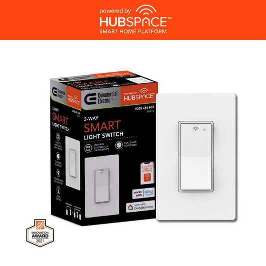 3-Way Smart Light Switch, Wi-Fi/Bluetooth