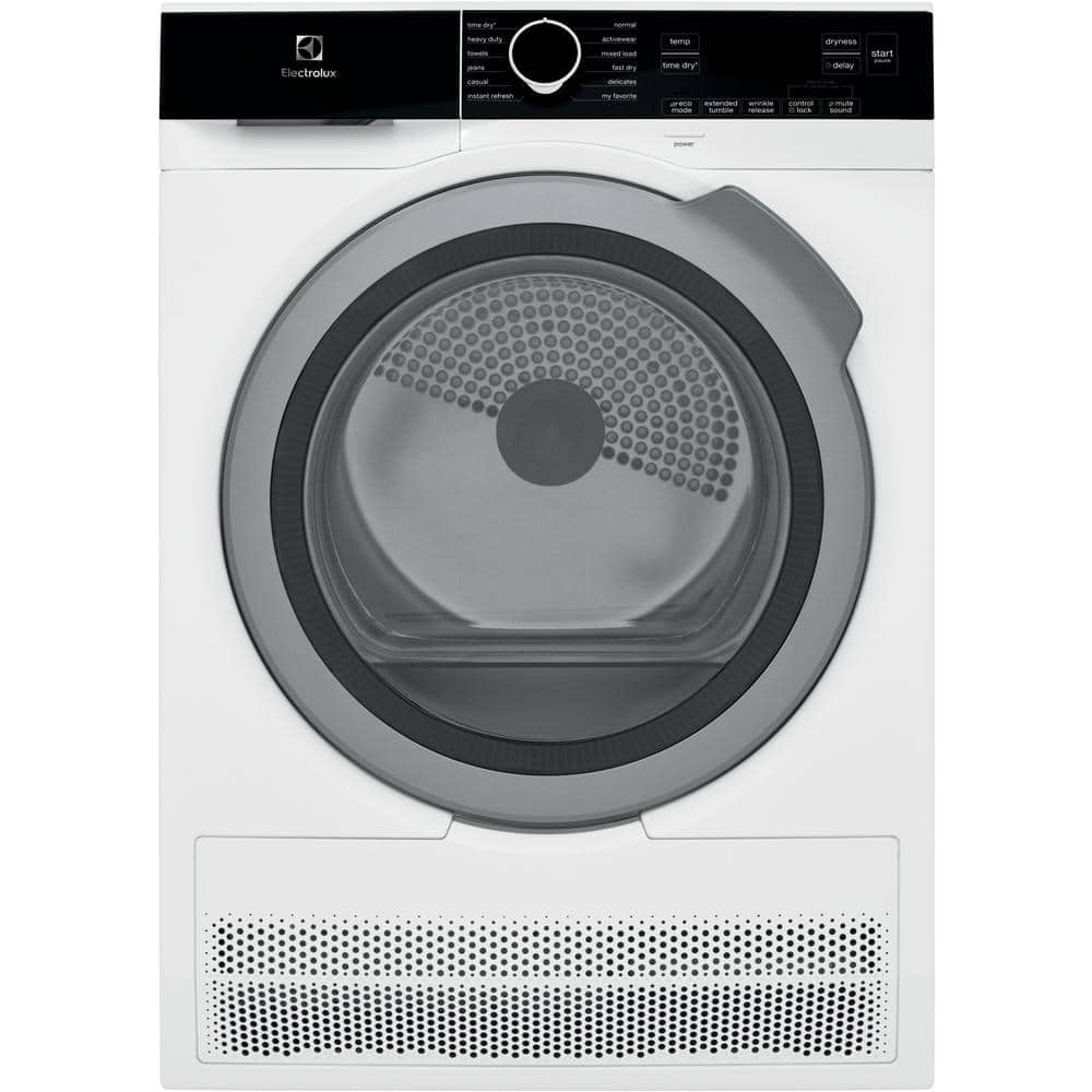 24 in. 4.0 cu. ft. Compact Stackable Electric Ventless Dryer in White with Instant Refresh, ENERGY STAR