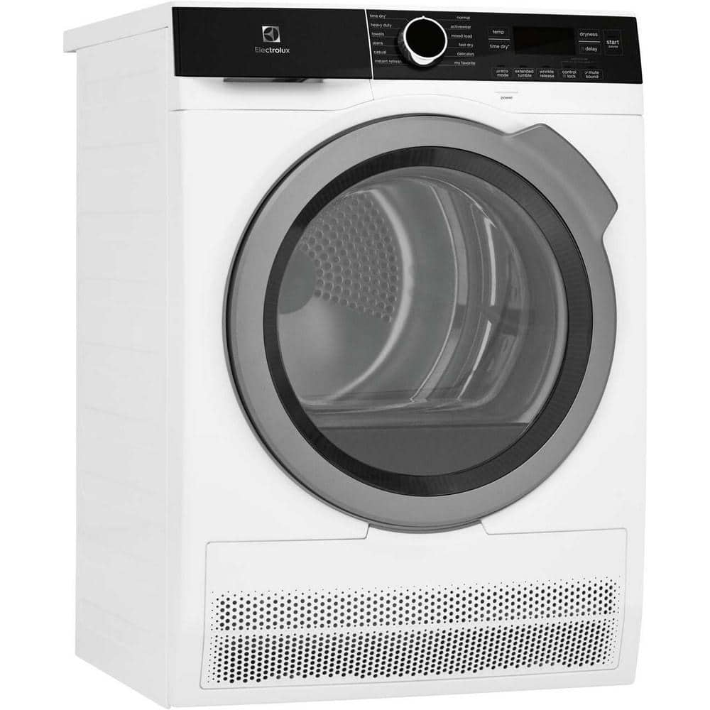 24 in. 4.0 cu. ft. Compact Stackable Electric Ventless Dryer in White with Instant Refresh, ENERGY STAR