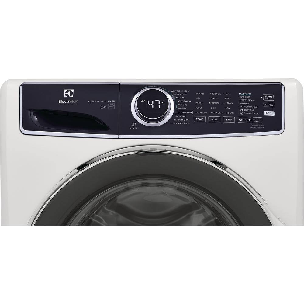 4.5 cu. ft. High-Efficiency Stackable Front Load Washer with LuxCare Wash and Perfect Steam in White, ENERGY STAR