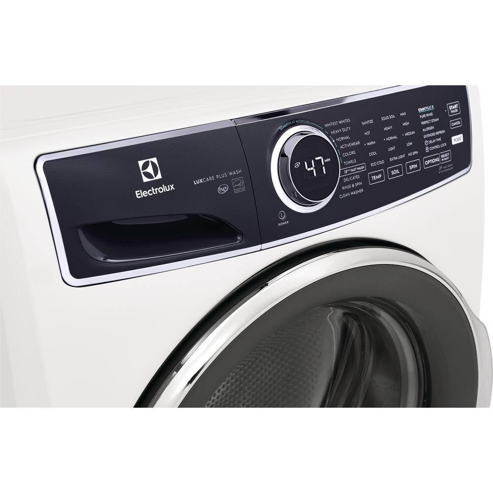 4.5 cu. ft. High-Efficiency Stackable Front Load Washer with LuxCare Wash and Perfect Steam in White, ENERGY STAR