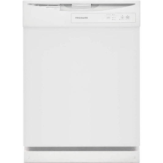 Frigidaire - 24 in. White Front-Control Dishwasher