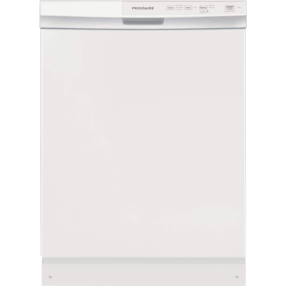 Frigidaire 24" Front Control Built-In Dishwasher, White