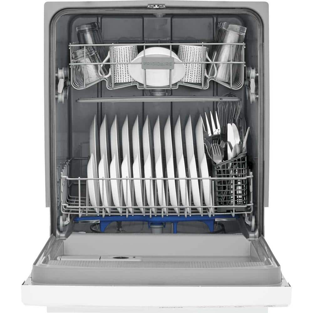 Frigidaire 24" Front Control Built-In Dishwasher, White