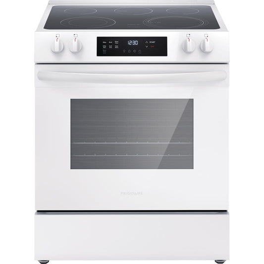 30 in. 5-Burner Slide-In Electric Range, White