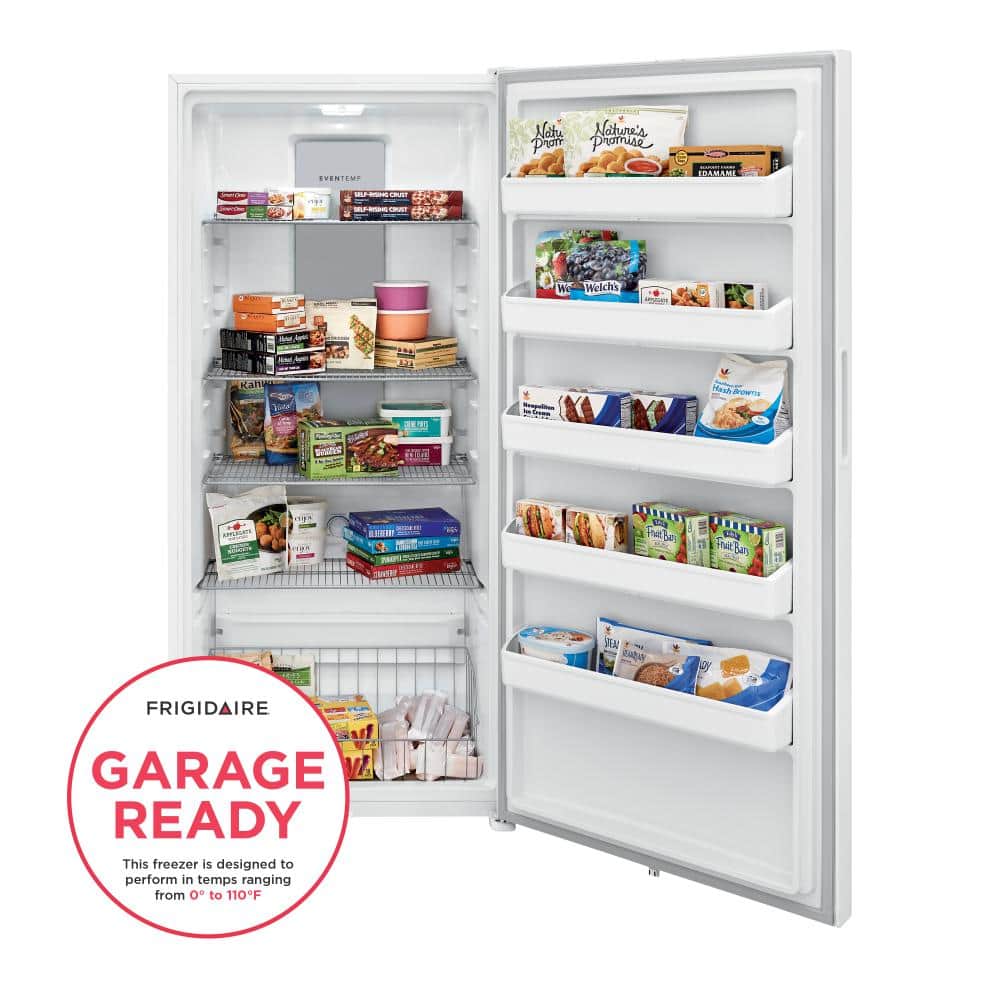 Frigidaire - Upright Freezer, White
