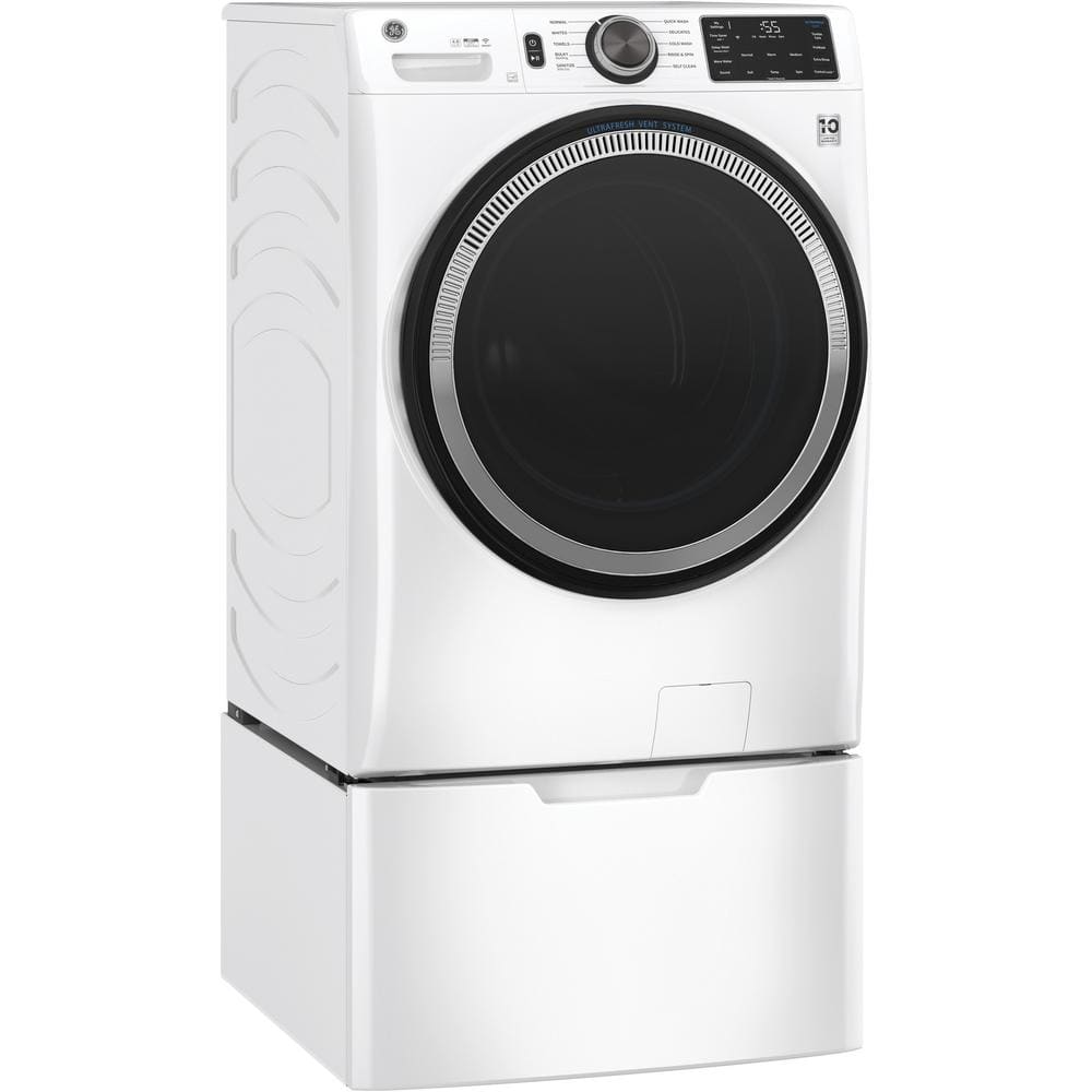 GE 4.8 cu ft Smart White Front Load Washer