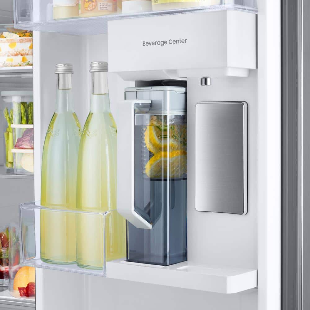 Samsung Bespoke 36" W 28 cu ft SXS Refrigerator White
