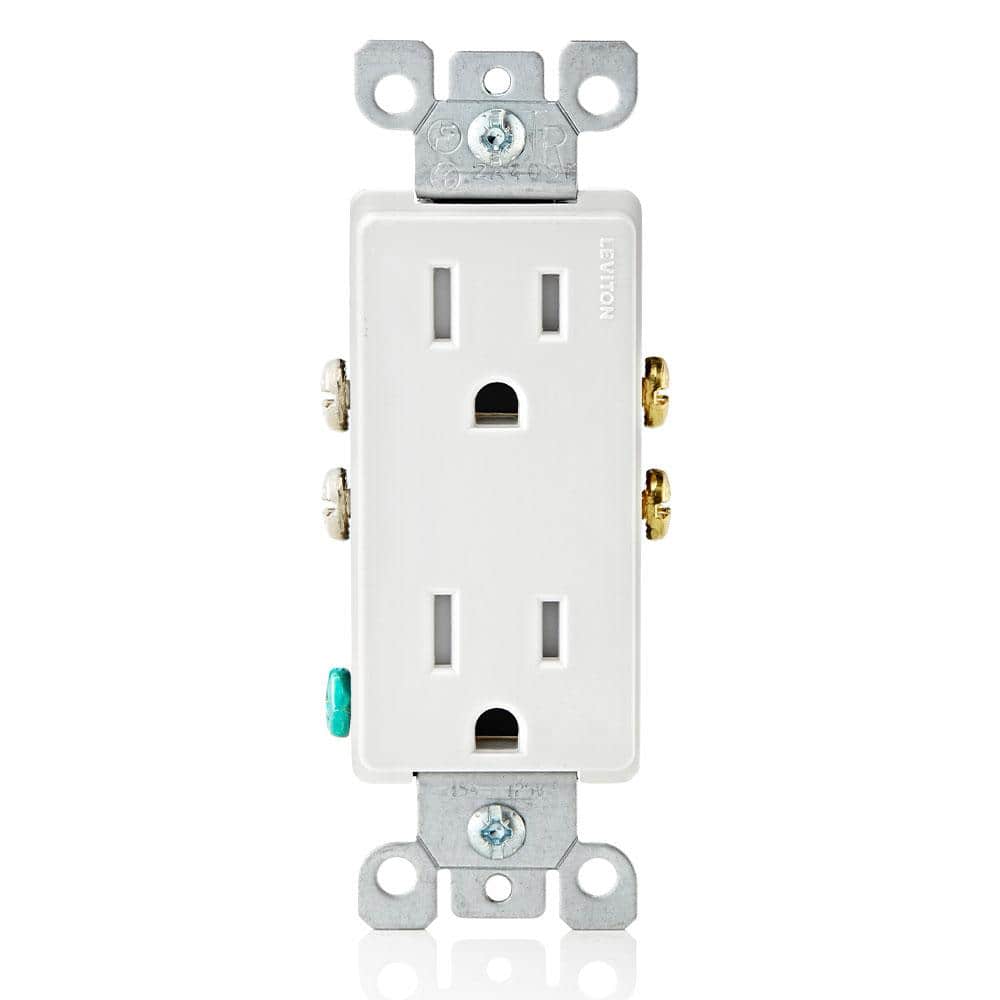 Decora 15A Tamper-Resistant Outlet, White (10)