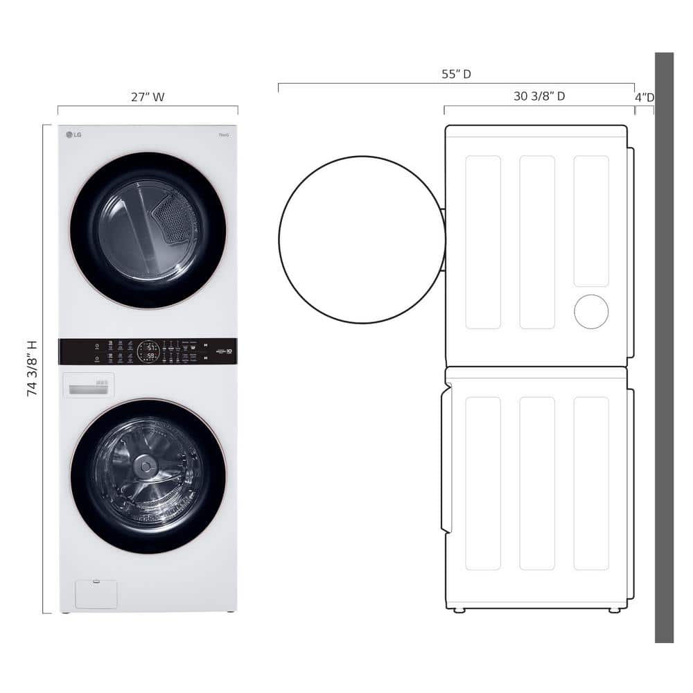 LG WashTower Stacked SMART Laundry Center