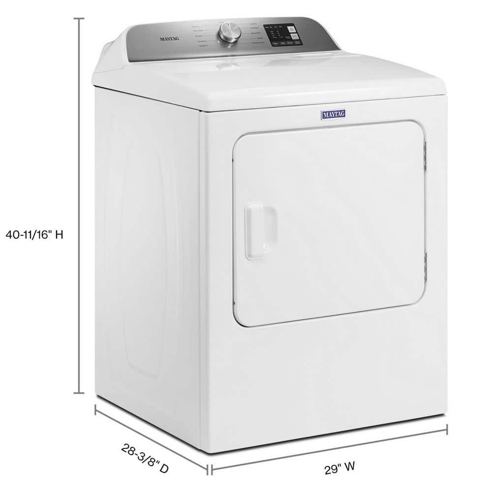 Maytag 7.0 cu. ft. White Electric Vented Dryer