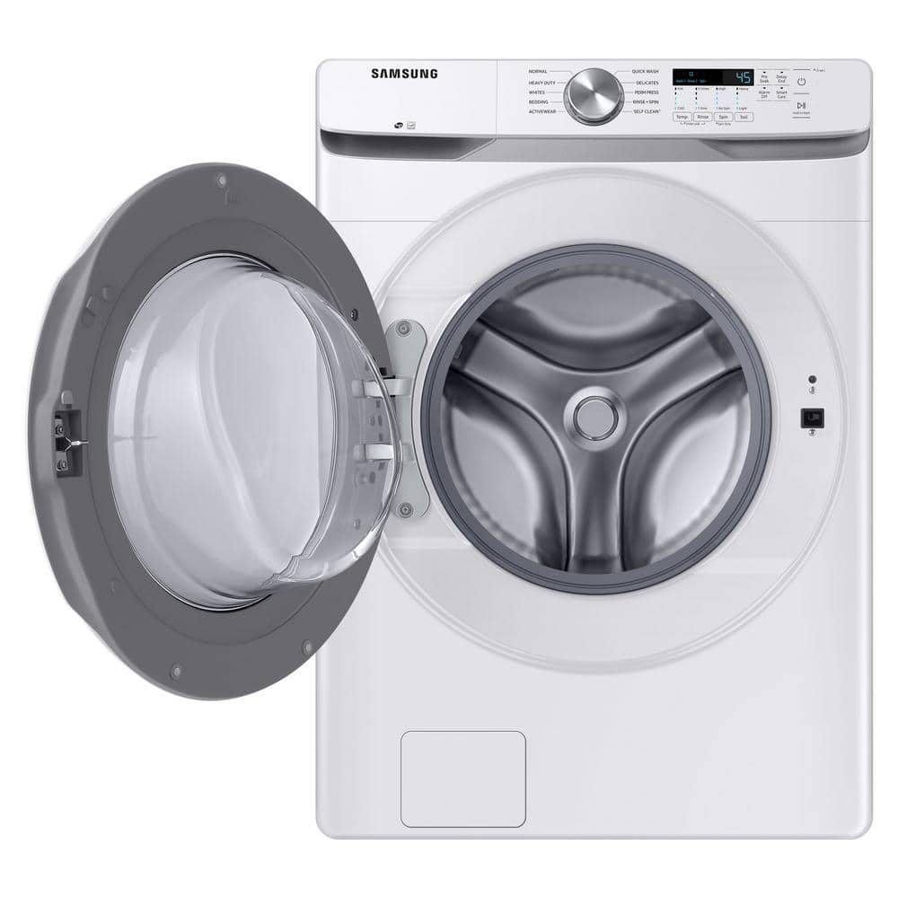 Samsung 4.5 cu. ft. High-Efficiency Front Load Washer with Self-Clean+ in White