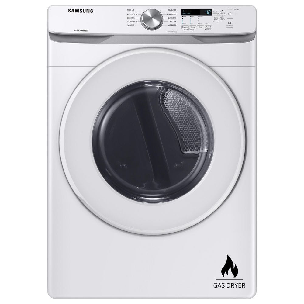 Samsung Gas Dryer with Sensor Dry, White