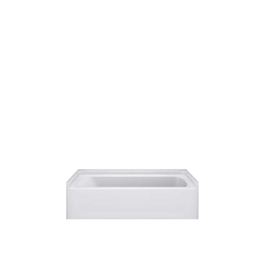 60x30 in Soaking Tub, Right Drain, White