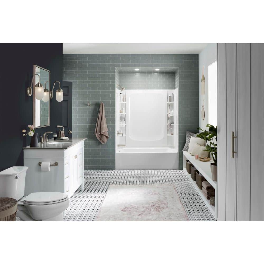STORE+ 32x60 3-Piece Wall Surround, White