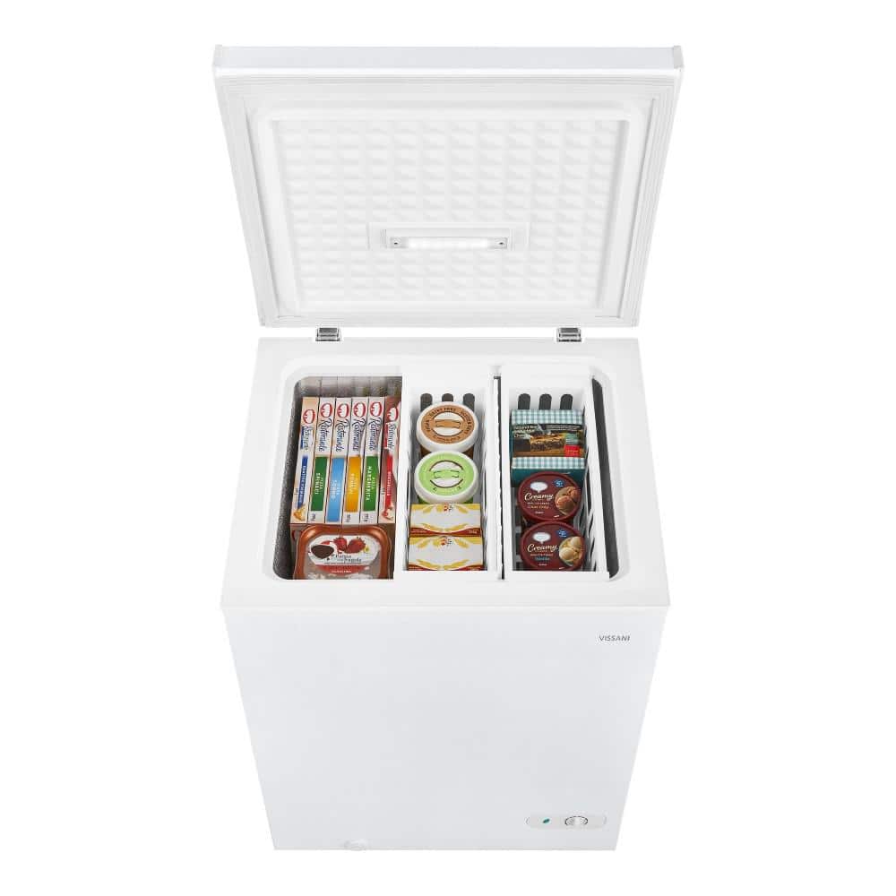 Vissani 5.0 cu. ft. Chest Freezer with LED Light