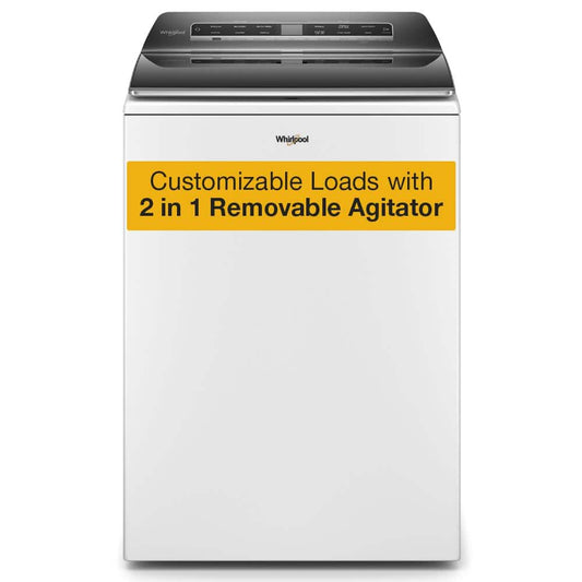 Whirlpool 5.2-5.3 cu. ft. Smart Washer, 2 in 1 Agitator