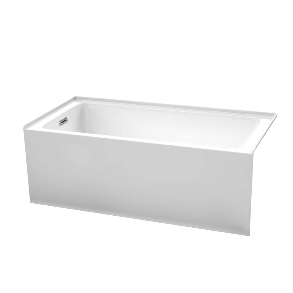 Grayley 60x30 Acrylic Bathtub, White Chrome