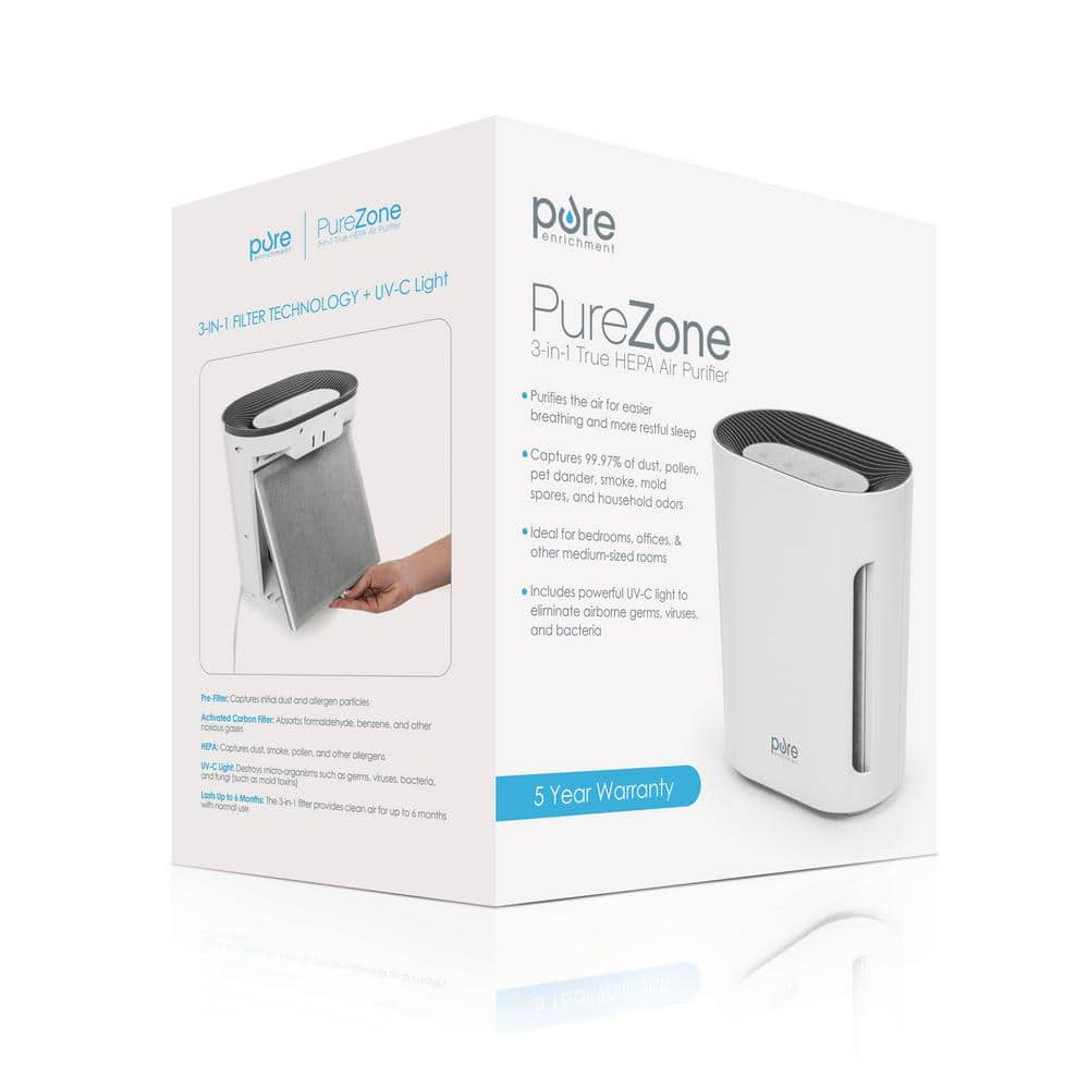PureZone 3-in-1 True HEPA Air Purifier