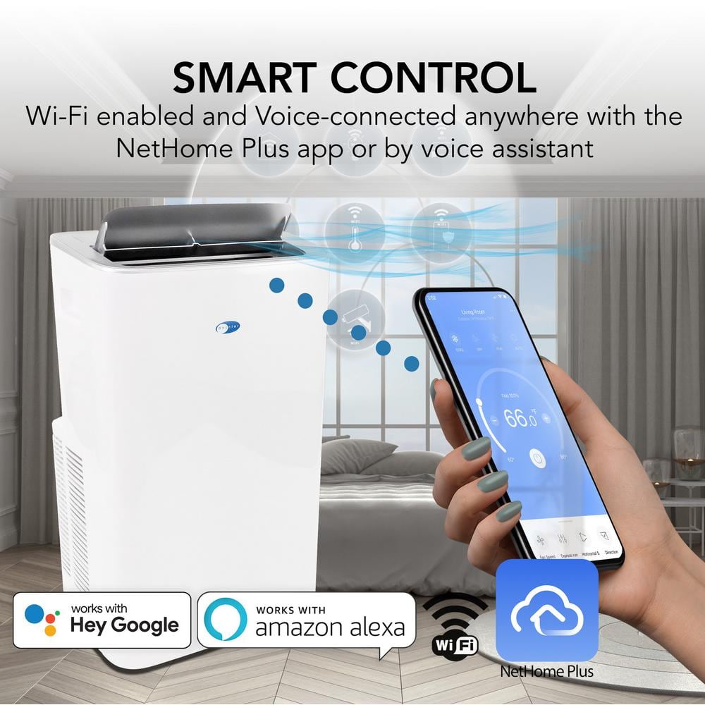 8,000 BTU Portable Air Conditioner, White