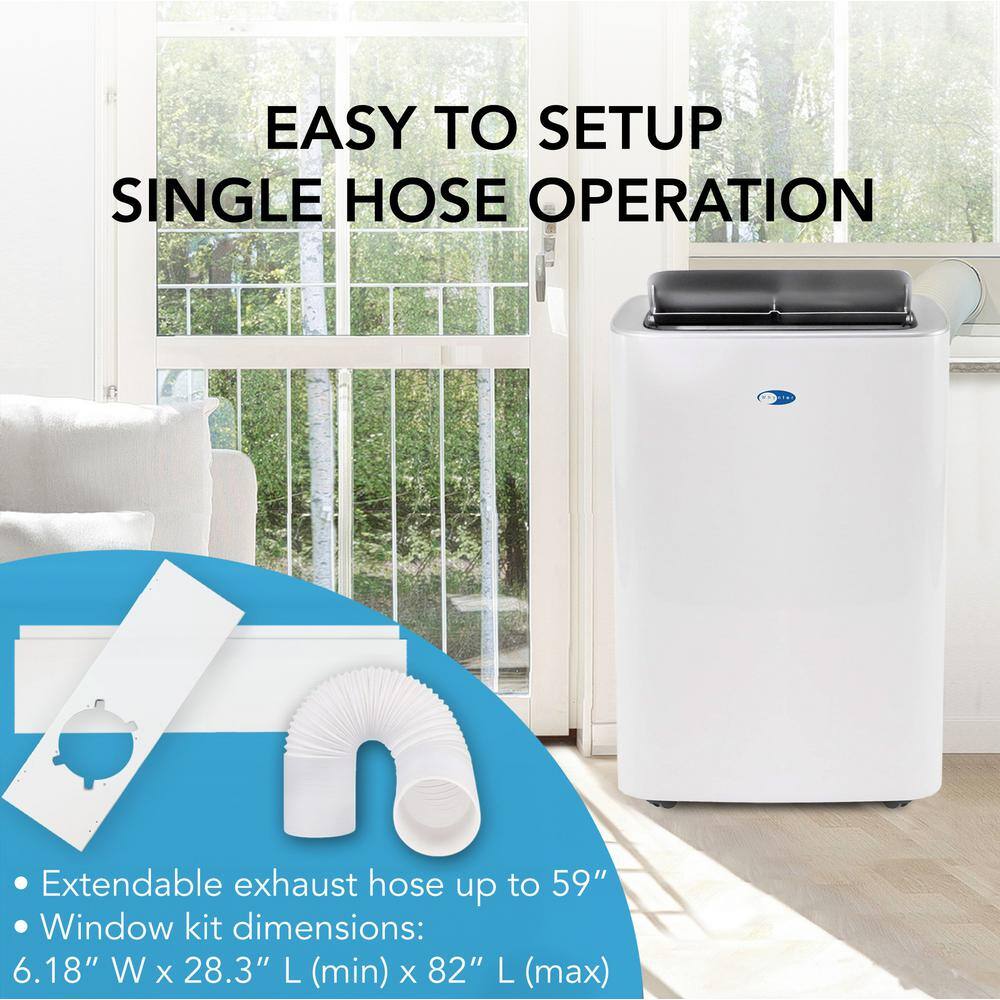 10,000 BTU Portable AC with Dehumidifier, White
