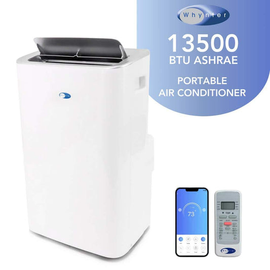 10,000 BTU Portable AC with Dehumidifier, White